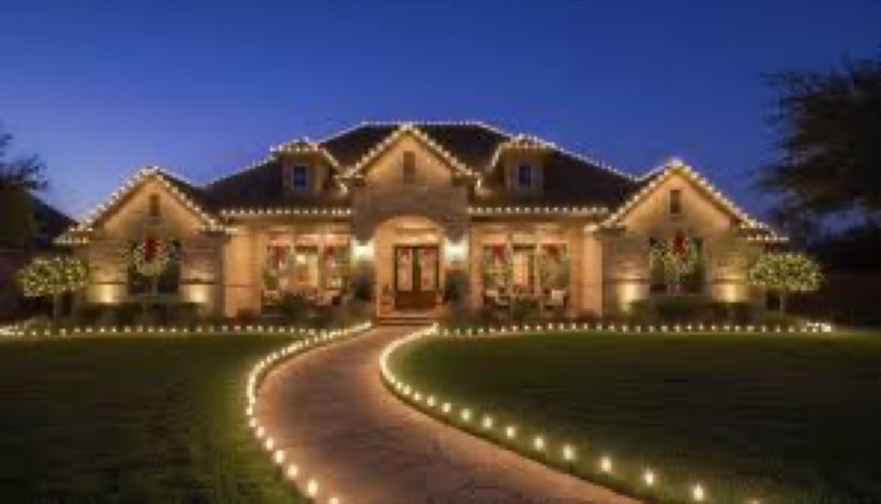 Christmas lights Midlothian